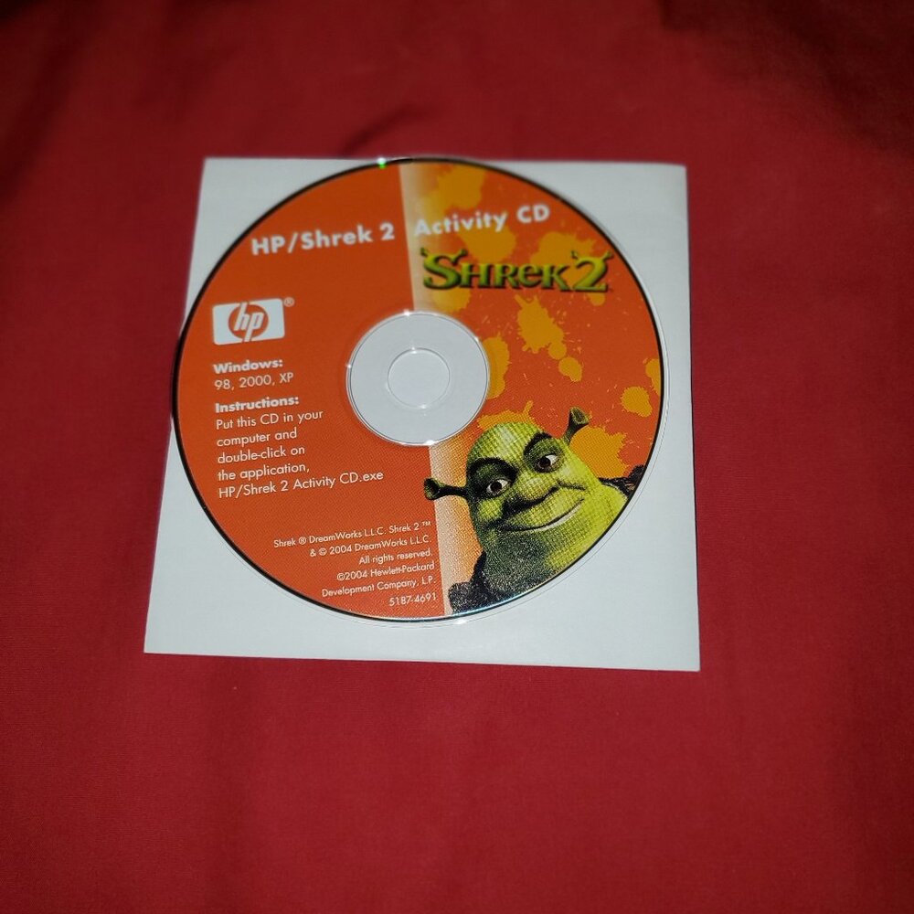 NEW HP/SHREK 2 ACTIVITY CD KIDS CRAFTS KID CRAFT